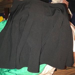 Attention Black Pleated Skirt